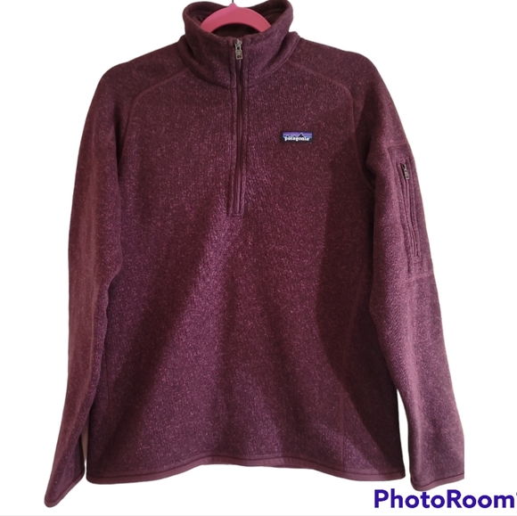 Patagonia | Jackets u0026 Coats | Patagonia Better Sweater 4 Zip Womens Large  Chicory Red | Poshmark